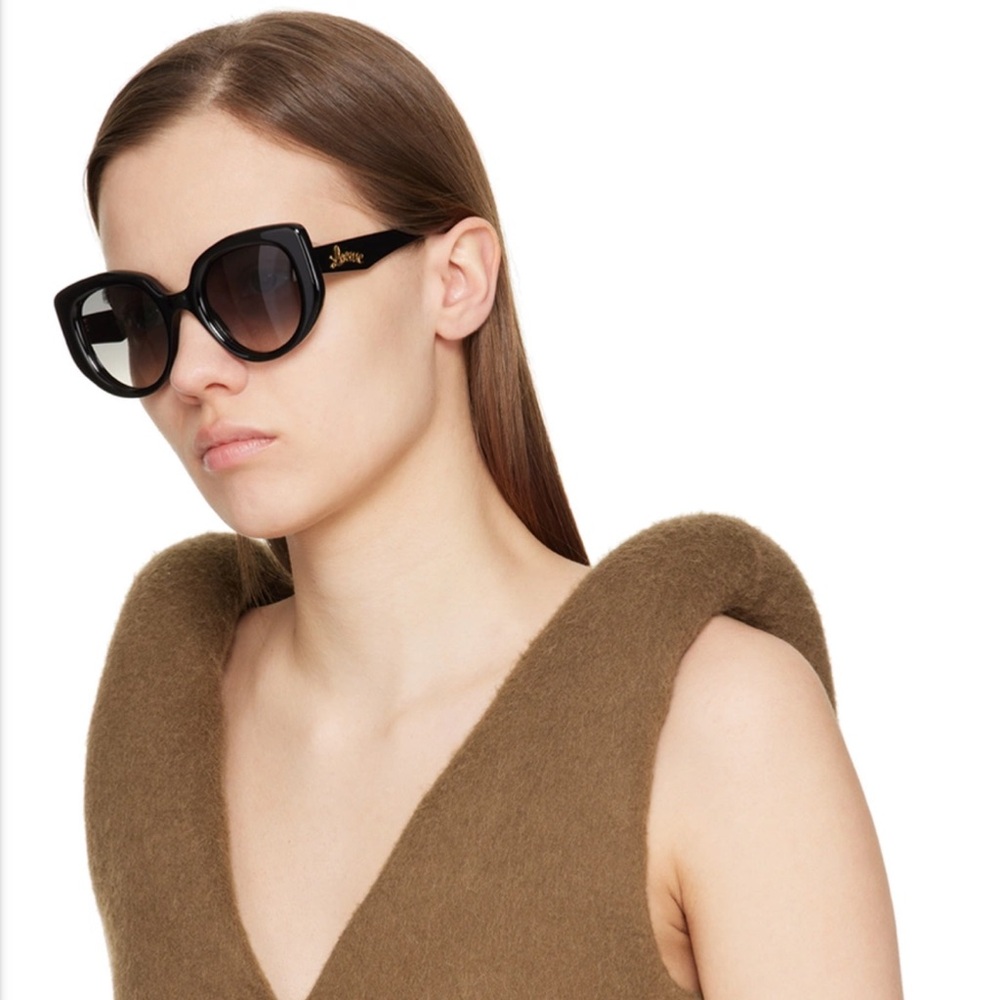 Loewe Black Butterfly Sunglasses with Case